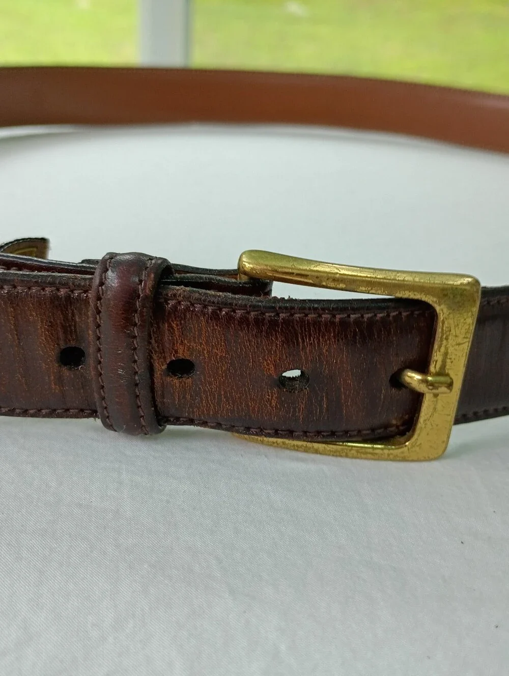Trafalgar Leather Cortina Belt Men 38